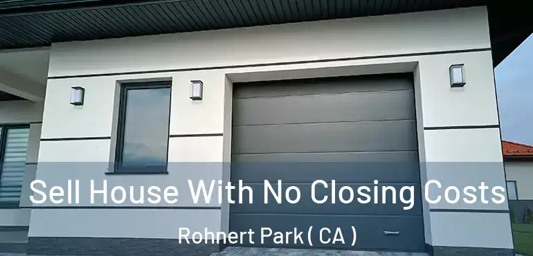  Sell House With No Closing Costs Rohnert Park ( CA )