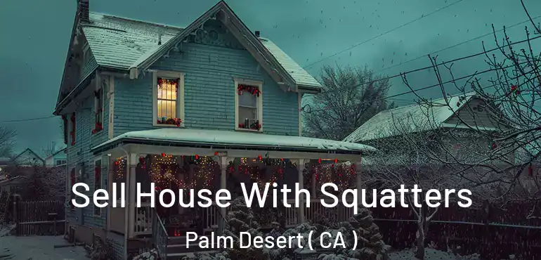  Sell House With Squatters Palm Desert ( CA )