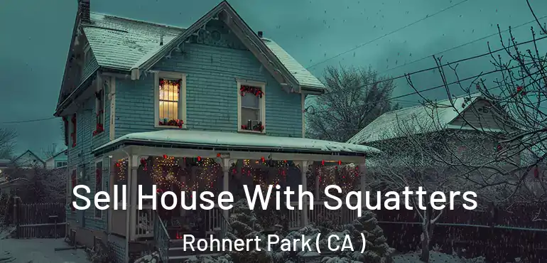  Sell House With Squatters Rohnert Park ( CA )
