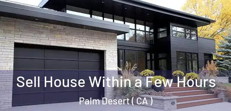  Sell House Within a Few Hours Palm Desert ( CA )