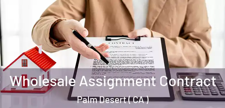 Wholesale Assignment Contract Palm Desert ( CA )
